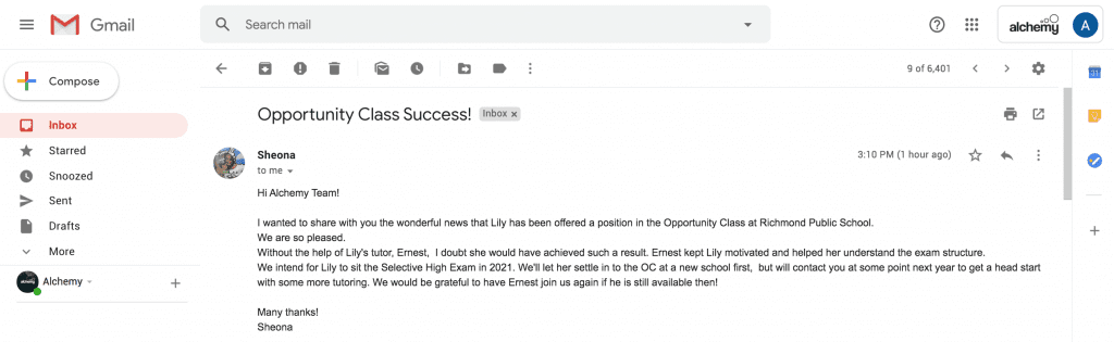 OC Tutoring Success